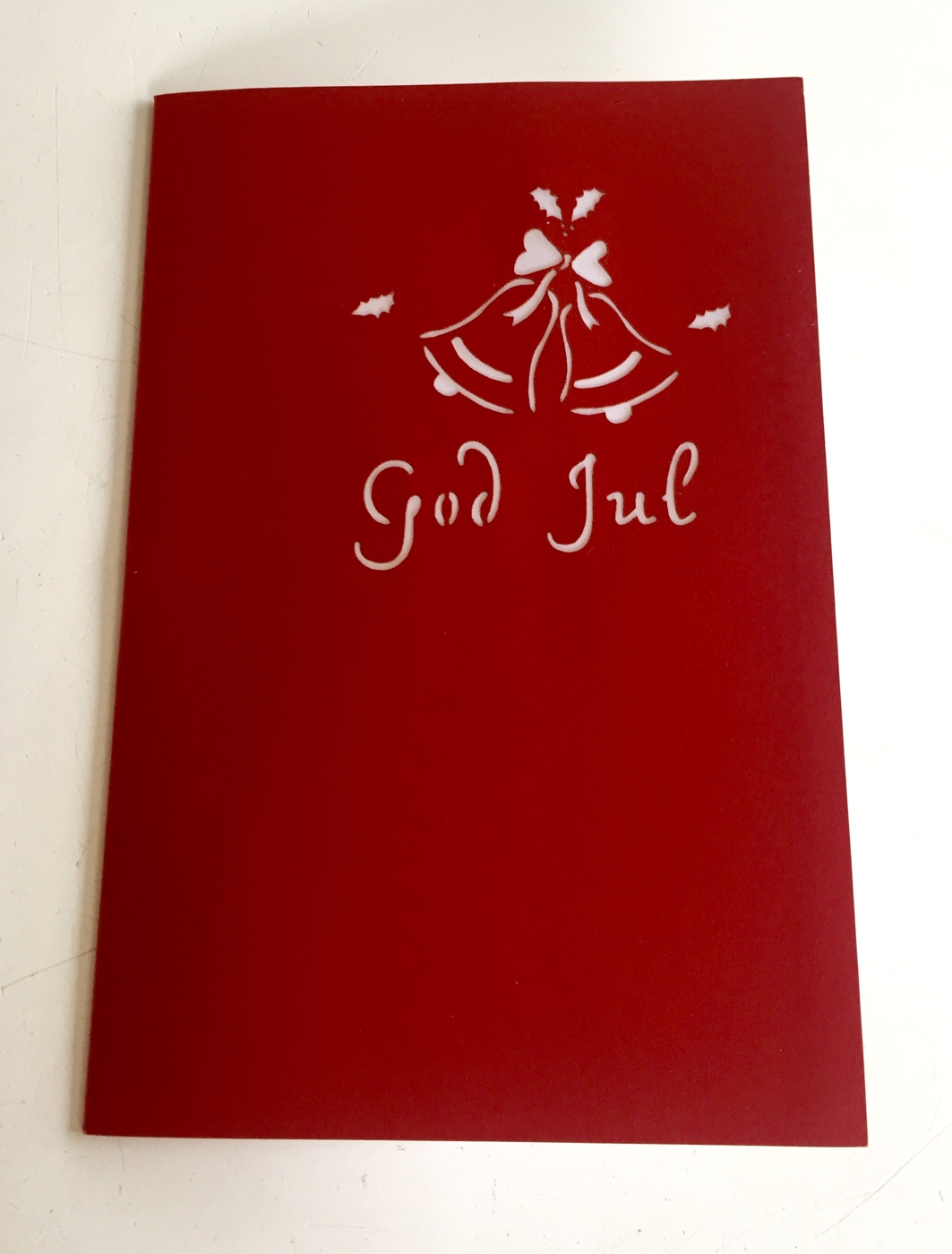 Julgran med snögubbe